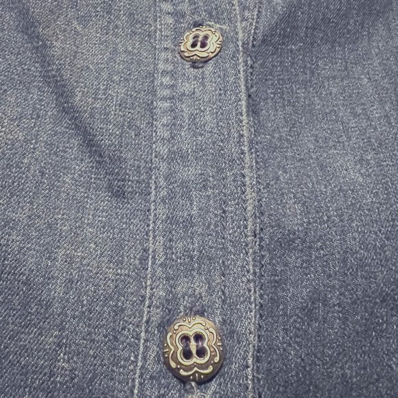 Nomadic Traders Fresco-Women's-Jean/Denim Embroidered Aztec Beads/Jems on Back - Picture 6 of 15